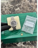 ROLEX OYSTER PERPETUAL DATE GREY DIAL 26MM AUTOMATIC WATCH