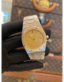 AP AUDEMARS PIGUET ROYAL OAK CHAMPIONSHIP REF 56175TT 18K 750 HALF YELLOW GOLD LIMITED TO 2,000 PIECES WORLDWIDE 33MM QUARTZ WATCH