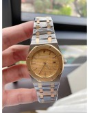 AP AUDEMARS PIGUET ROYAL OAK CHAMPIONSHIP REF 56175TT 18K 750 HALF YELLOW GOLD LIMITED TO 2,000 PIECES WORLDWIDE 33MM QUARTZ WATCH