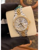 (BRAND NEW) 2022 ROLEX LADY DATEJUST REF 279173 DIAMOND DIAL HALF 18K 750 YELLOW GOLD 28MM AUTOMATIC WATCH FULL SET