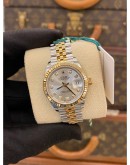 (BRAND NEW) 2022 ROLEX LADY DATEJUST REF 279173 DIAMOND DIAL HALF 18K 750 YELLOW GOLD 28MM AUTOMATIC WATCH FULL SET