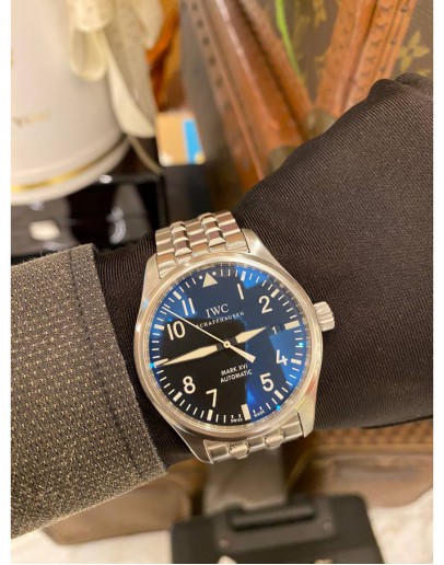 2017 IWC PILOT MARK XVI REF IW325504 BLACK DIAL 39MM AUTOMATIC WATCH FULL SET