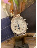 2021 LONGINES MASTER COLLECTION MOON FACE CHRONOGRAPH REF L2.673.4.78.6 WHITE DIAL 40MM AUTOMATIC WATCH