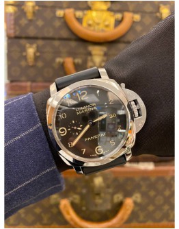 2017 PANERAI LUMINOR MARINA REF OP6816 BLACK DIAL 44MM AUTOMATIC WATCH