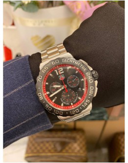 2014 TAG HEUER FORMULA 1 CHRONOGRAPH REF CAU1116 BLACK DIAL 42MM QUARTZ WATCH FULL SET