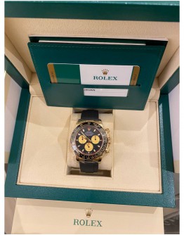 2019 ROLEX DAYTONA 18K 750 YELLOW GOLD REF 116518 OYSTERFLEX NEWMAN 40MM AUTOMATIC WATCH FULL SET