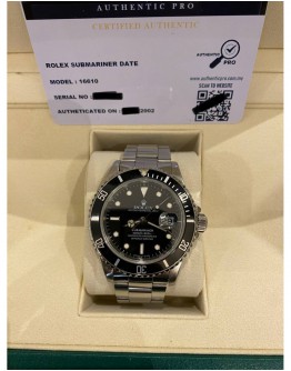 ROLEX SUBMARINER DATE REF 16610 40MM AUTOMATIC WATCH