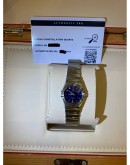 2011 OMEGA CONSTELLATION LADY BLUE DIAL 25MM QUARTZ WATCH