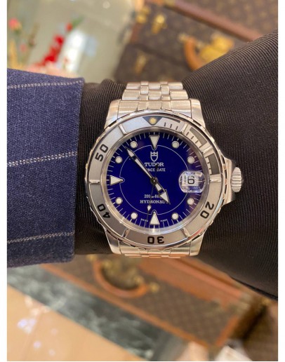 2012 TUDOR HYDRONAUT REF 89190 BLUE DIAL 40MM AUTOMATIC WATCH