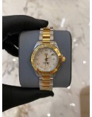 2019 TAG HEUER LADY AQUARACER DIAMOND MOTHER OF PEARL DIAL REF WBD1422 27MM QUARTZ WATCH FULL SET