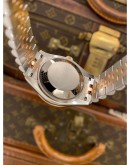 (UNUSED) 2019 ROLEX DATEJUST 31 REF 278381RBR HALF 18K 750 ROSE GOLD BROWN DIAMOND DIAL DIAMOND BEZEL 31MM AUTOMATIC WATCH FULL SET