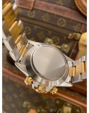 ROLEX DAYTONA SUPERLATIVE CHRONOMETER COSMOGRAPH HALF 18K 750 YELLOW GOLD REF 16523 CHAMPAGNE DIAL 40MM AUTOMATIC WATCH