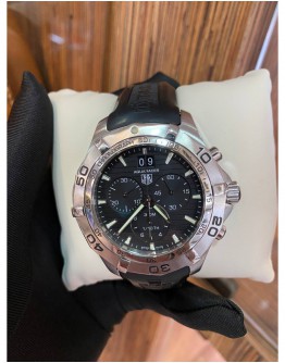 2013 TAG HEUER AQUARACER CHRONOGRAPH REF CAF101E BLACK DIAL 43MM QUARTZ WATCH FULL SET