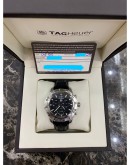 2013 TAG HEUER AQUARACER CHRONOGRAPH REF CAF101E BLACK DIAL 43MM QUARTZ WATCH FULL SET