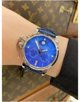 2021 GRAHAM CHRONOFIGHTER 1695 LADY MOON MOONPHASE REF 2CXBS BLUE DIAMONDS DIAL 36MM QUARTZ WATCH FULL SET