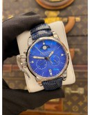 2021 GRAHAM CHRONOFIGHTER 1695 LADY MOON MOONPHASE REF 2CXBS BLUE DIAMONDS DIAL 36MM QUARTZ WATCH FULL SET