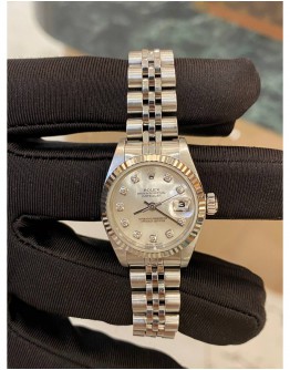 ROLEX LADY DATEJUST REF 79174 DIAMOND MOTHER OF PEARL DIAL 26MM AUTOMATIC YEAR 2001 WATCH