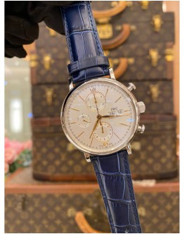 (BRAND NEW) 2021 IWC PORTOFINO CHRONOGRAPH REF IW391031 WHITE DIAL 42MM AUTOMATIC WATCH FULL SET
