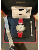 (BRAND NEW) 2022 CARTIER PASHA DE REF WSPA0021 WHITE DIAL 30MM QUARTZ WATCH FULL SET