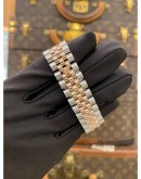(LIKE NEW) 2018 ROLEX DATEJUST 36 REF 116231 HALF 18K 750 ROSE GOLD PINK DIAMOND DIAL 36MM AUTOMATIC WATCH -FULL SET-