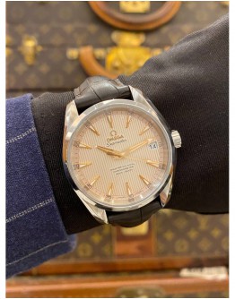 (BRAND NEW) 2022 OMEGA SEAMASTER AQUA TERRA REF 231.13.39.21.02.003 WHITE DIAL 38.5MM AUTOMATIC WATCH FULL SET
