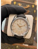 (BRAND NEW) 2022 OMEGA SEAMASTER AQUA TERRA REF 231.13.39.21.02.003 WHITE DIAL 38.5MM AUTOMATIC WATCH FULL SET