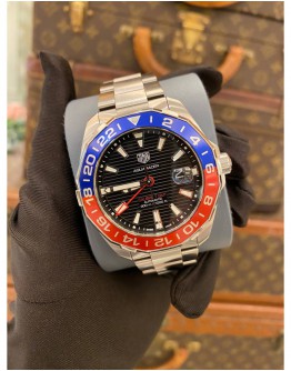 2022 TAG HEUER AQUARACER PEPSI REF WAY201F BLACK DIAL 43MM AUTOMATIC WATCH FULL SET
