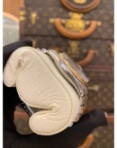 ROLEX DATEJUST 36 REF 16013 HALF 18K 750 YELLOW GOLD WHITE DIAMOND DIAL 36MM AUTOMATIC WATCH