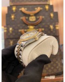 ROLEX DATEJUST 36 HALF 18K 750 YELLOW GOLD REF 16013 CHAMPAGNE DIAL 36MM AUTOMATIC WATCH