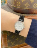 LONGINES RELOJ MUJER PRESENCE REF L4.220.4 ROMAN NUMERALS WHITE DIAL 23MM QUARTZ WATCH