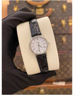 LONGINES RELOJ MUJER PRESENCE REF L4.220.4 ROMAN NUMERALS WHITE DIAL 23MM QUARTZ WATCH