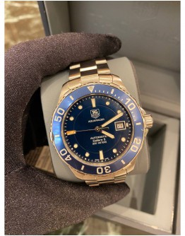 2016 TAG HEUER AQUARACER 300M CALIBRE 5 REF WAN2111 BLUE DIAL 41MM AUTOMATIC WATCH FULL SET