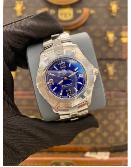 2010 TAG HEUER 2000 PROFESSIONAL EXCLUSIVE REF WN1112 BLUE DIAL 38MM QUARTZ WATCH FULL SET