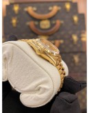 (LIKE NEW) 2005 ROLEX LADY DATEJUST REF 69178 18K 750 YELLOW GOLD DIAMOND DIAL 26MM AUTOMATIC WATCH