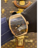 (BRAND NEW) 2025 FRANCK MULLER VANGUARD 18K 750 ROSE GOLD REF V45SCDT5NNR BLACK DIAL 53.7MM x 44MM AUTOMATIC WATCH -FULL SET-