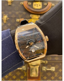 (BRAND NEW) 2025 FRANCK MULLER VANGUARD 18K 750 ROSE GOLD REF V45SCDT5NNR BLACK DIAL 53.7MM x 44MM AUTOMATIC WATCH -FULL SET-