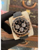 (BRAND NEW) 2024 ROLEX DAYTONA COSMOGRAPH 18K 750 EVEROSE GOLD REF 126515LN DIAMOND PANDA DIAL 40MM AUTOMATIC WATCH -FULL SET-