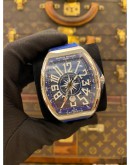 (LIKE NEW) 2022 FRANCK MULLER VANGUARD YACHTING REF V 45 SC DT YACHT BLUE DIAL 45MM AUTOMATIC WATCH -FULL SET-
