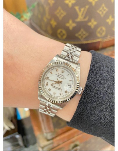 ROLEX LADY DATEJUST REF 69174 WHITE DIAL 26MM AUTOMATIC WATCH -FULL SET-
