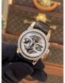 GIRARD-PERREGAUX DIAMOND BEZEL SKELETON DIAL 32MM AUTOMATIC YEAR 2017 WATCH