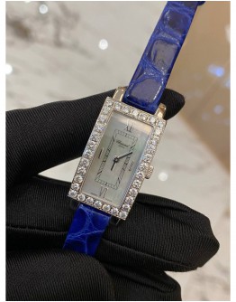 CHOPARD YOUR HOUR MOTHER OF PEARL 18K 750 WHITE GOLD 34 DIAMONDS 31MM QUARTZ YEAR 2013 WATCH FULL SET