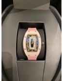 (BRAND NEW) 2022 RICHARD MILLE RM07-01 PINK CERAMIC DIAMOND DIAL VERY BEAUTIFUL 45.33MM x 31.4MM AUTOMATIC WATCH -FULL SET-