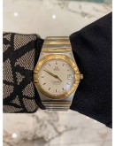 OMEGA CONSTELLATION HALF 18K 750 YELLOW GOLD 36MM AUTOMATIC YEAR 2009 WATCH