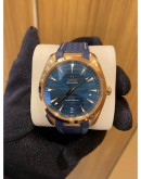 OMEGA SEAMASTER AQUA TERRA 18K 750 ROSE GOLD DEEP SEA BLUE DIAL REF 220.52.41.21.03.001 41MM AUTOMATIC YEAR 2020 WATCH -FULL SET-