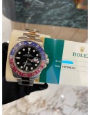 (LIKE NEW) ROLEX GMT-MASTER ll PEPSI 18K 750 WHITE GOLD REF 116719BLRO DARK BLUE DIAL 40MM AUTOMATIC YEAR 2016 WATCH -FULL SET-