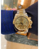 ROLEX DAYTONA COSMOGRAPH REF 116503 18K 750 YELLOW GOLD CHAMPAGNE DIAMOND DIAL 40MM AUTOMATIC YEAR 2017 WATCH -FULL SET-