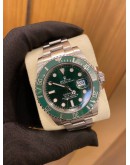 ROLEX HULK SUBMARINER DATE REF 116610LV 40MM AUTOMATIC YEAR 2013 WATCH -FULL SET-