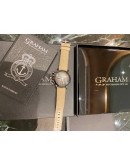 (LIKE NEW) 2020 GRAHAM CHRONOFIGHTER VINTAGE AIRCRAFT GRADUAL DESERT GREY DIAL CERAMIC REF 2CVAV 44MM AUTOMATIC WATCH -FULL SET-