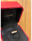 CARTIER DIAMOND LOVE RING 750 18K WHITE GOLD SIZE 48