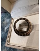 BVLGARI 750 ROSE GOLD WITH BLACK CERAMIC RING SIZE 62